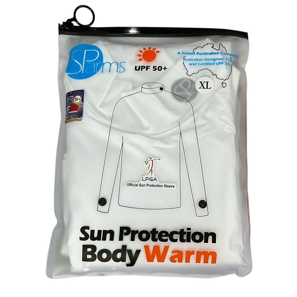 SParms Mens Body Warm Mock Neck Long Sleeve Sun Protection Layer Size XL NWT